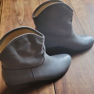 Nicole Stylish Gray Ankle Booties